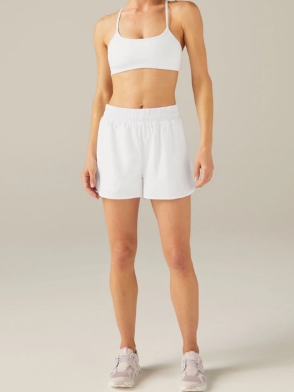 NWT Beyond Yoga Women's In Stride Lined Shorts sz M